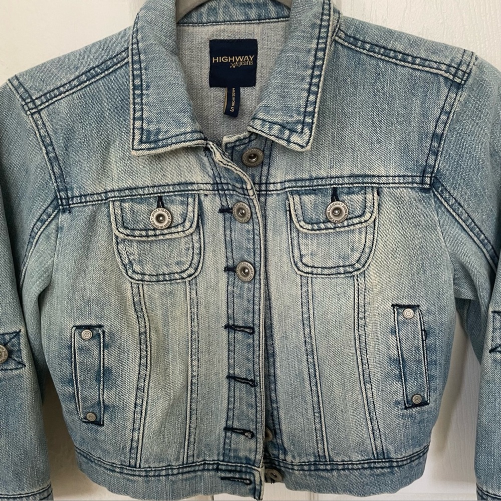 Highway Jeans CROP Jean Jacket Size S
